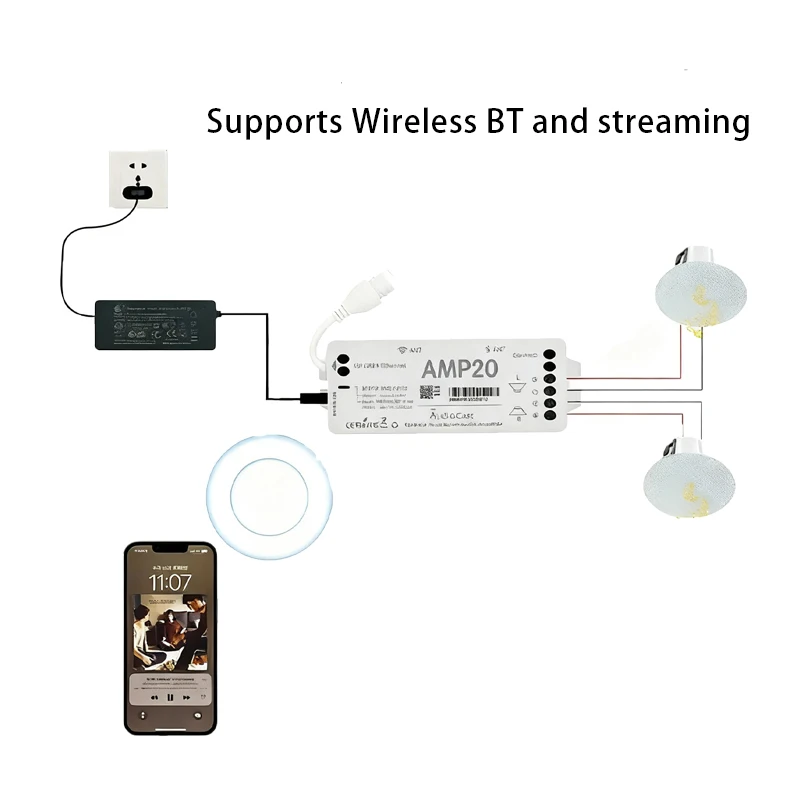 Audio Music In Youtube - Audiocast Amp20 Wireless Streaming Amp Multi