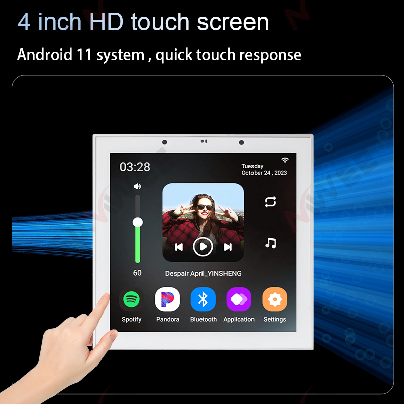 4 Inch Android 11 Tuya Smart H - огляд і ціна Audio Music Background
