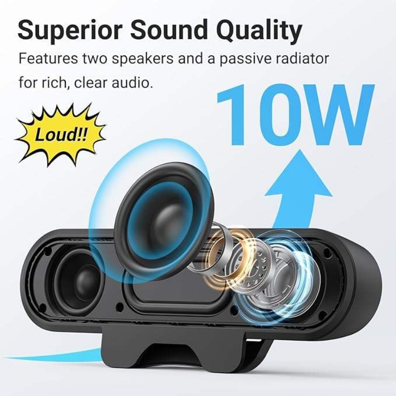 Portable Clip-on USB Soundbar  - огляд і ціна Audio Music Free Online