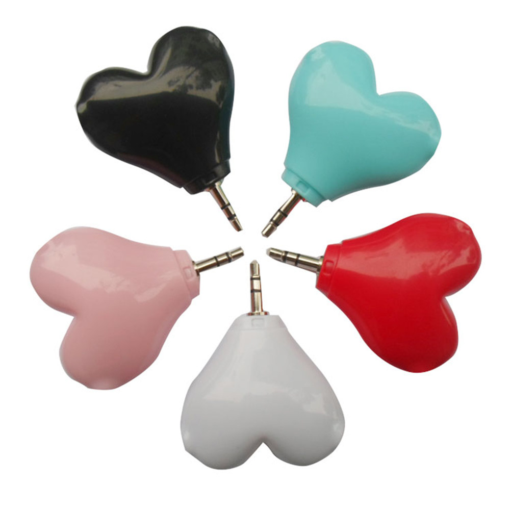 5Pcs Heart-Shaped 3.5mm Stereo - огляд і ціна Audio And Music Splitter