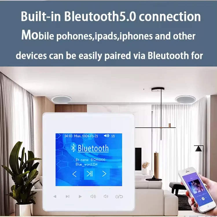 Home Bluetooth Wall Amplifier  - огляд і ціна Audio Music Background