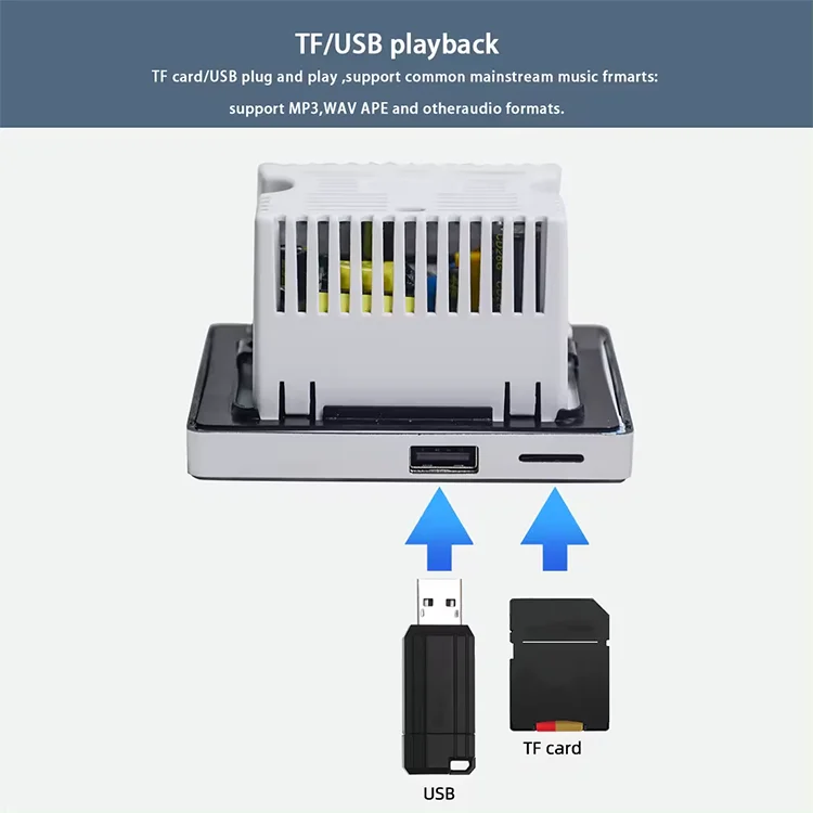 Home Bluetooth Wall Amplifier  - огляд і ціна Audio Music Background
